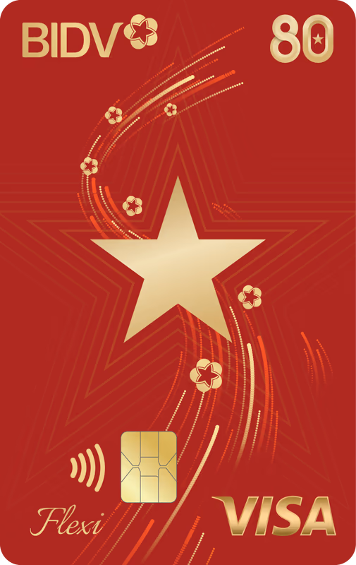 BIDV Visa Flexi Sao Vàng