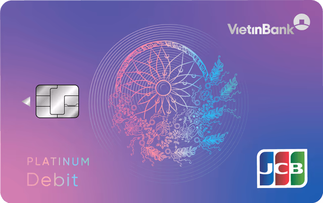 VietinBank JCB Debit Platinum (phong cách)